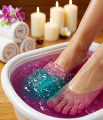 Jelly Pedicure with Hot Stones