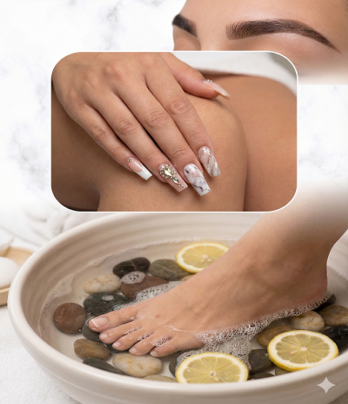 Reg Fill Set, Pedicure, Eyebrow
